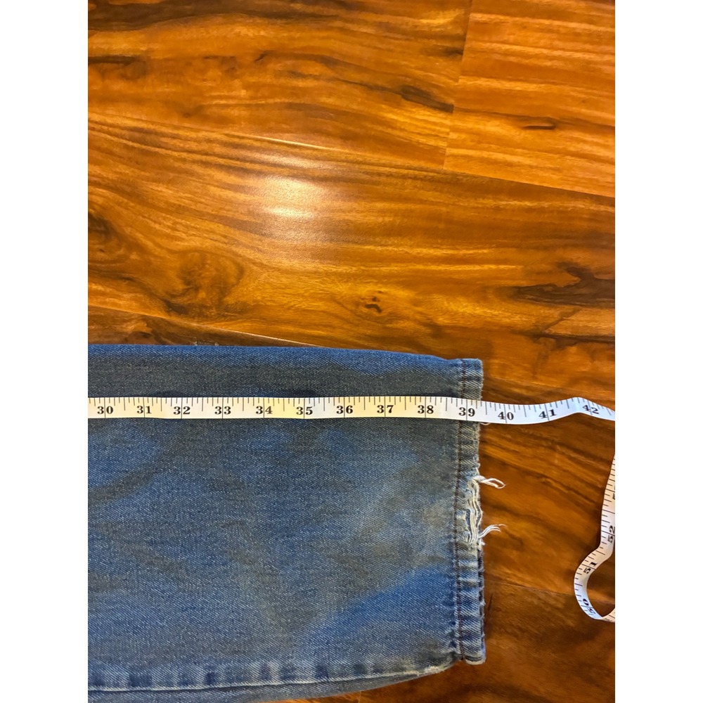 Empyre Tori Cargo Jeans Medium Wash Y2K Vintage Skate Wide Leg Denim‎ Pants Sz 2 - Picture 8 of 11